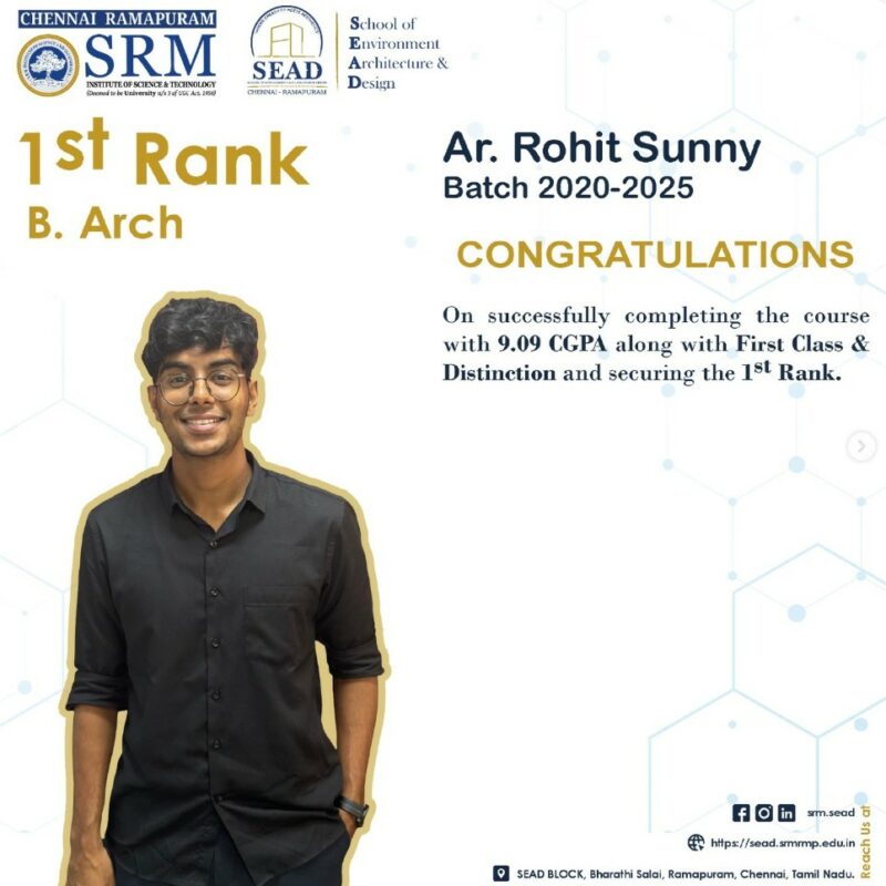 Home - SRM Sead - School Of Environment Architecture and Design